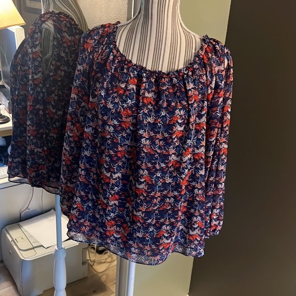 🎉1 hour sale. Sanctuary, Chantel boho off-shoulder, medium top, Anthropologie - Picture 6 of 12